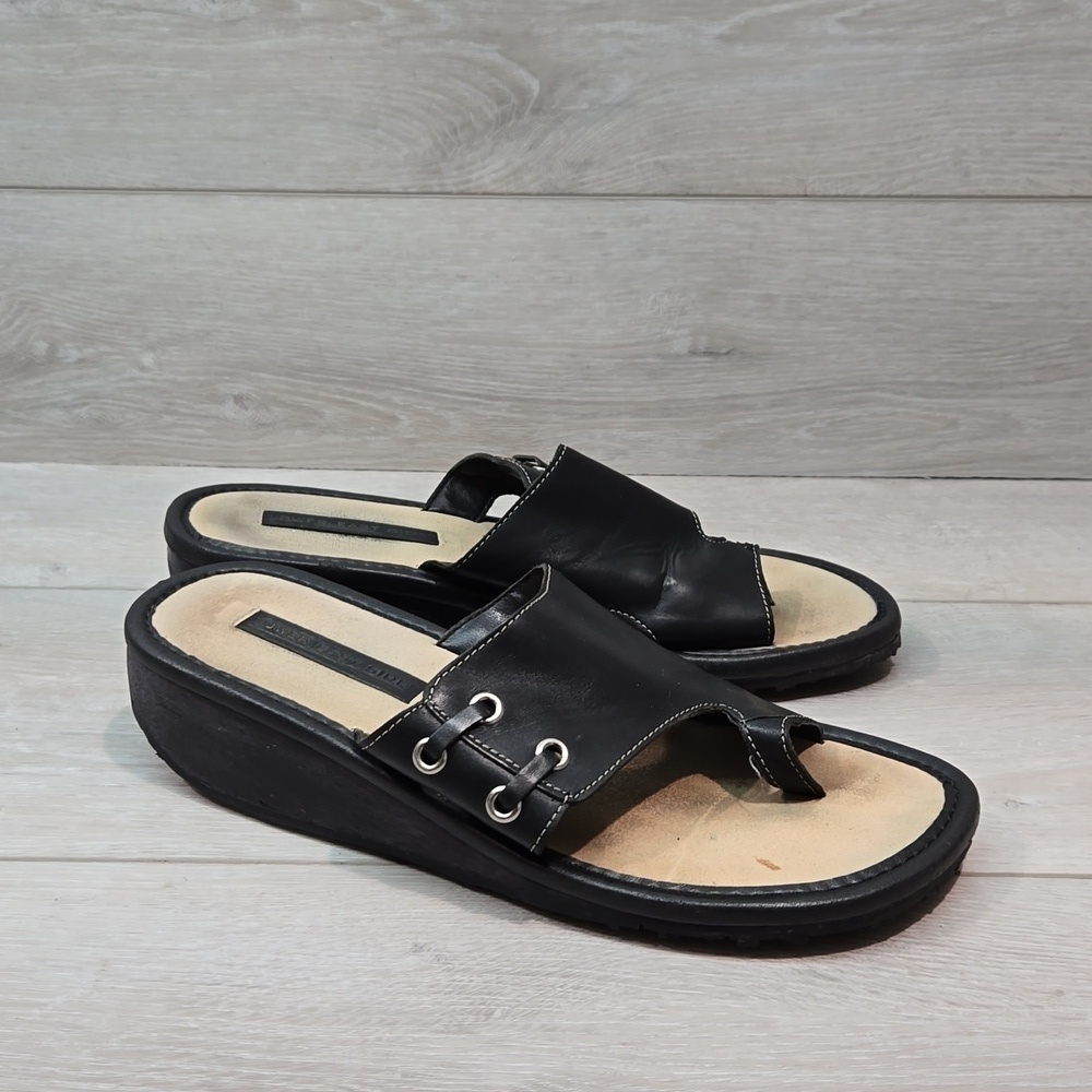 Y2K Lower East Side Women platform Loop Toe  Sandals shoes sz 9